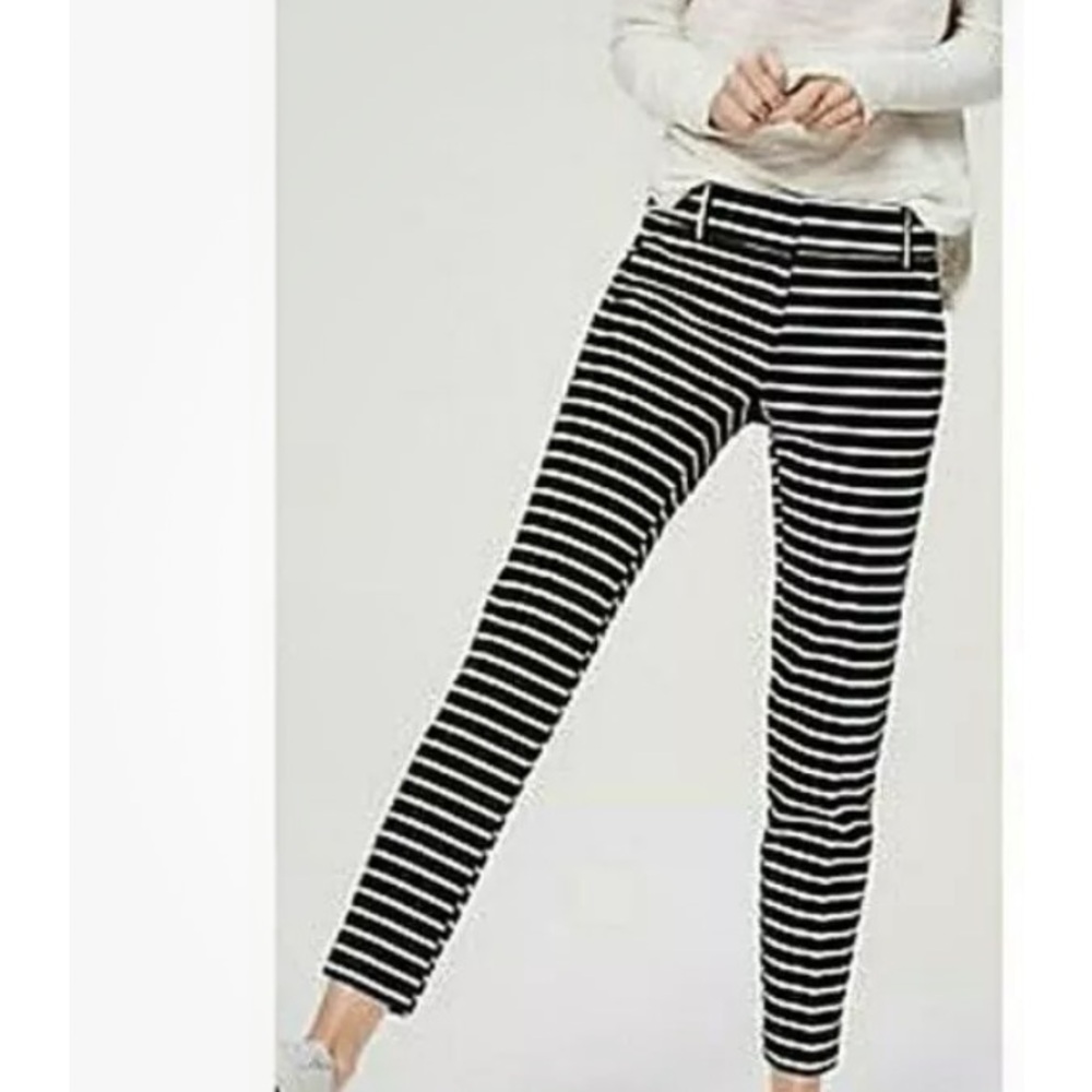Loft Marissa Riviera Chambray Striped Pants - Picture 1 of 7